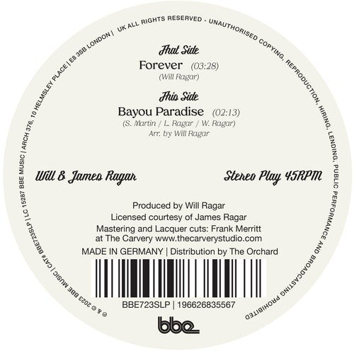 Forever / Bayou Paradiseby Ragar, Will & James (Vinyl Record)