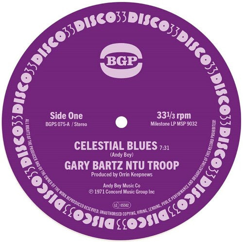 Celestial Blues / Gentle Smilesby Bartz, Gary / Ntu Troop (Vinyl Record)