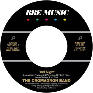 Bad Night / Quadrantby Cromagnon Band (Vinyl Record)