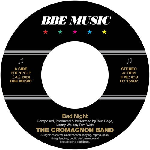 Bad Night / Quadrantby Cromagnon Band (Vinyl Record)