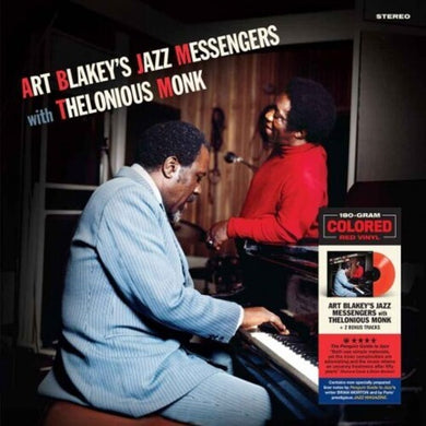 Art Blakey's Jazz Messengers With Thelonious Monk - Limited 180-Gram Red Colored Vinyl with Bonus Tracksby Blakey, Art (Vinyl Record)