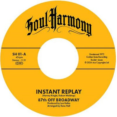 Instant Replay / I'm In Loveby 87th Off Broadway / Sanders, Larry (Vinyl Record)