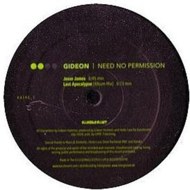 Gideon: Need No Permission 1 (12-Inch Single)