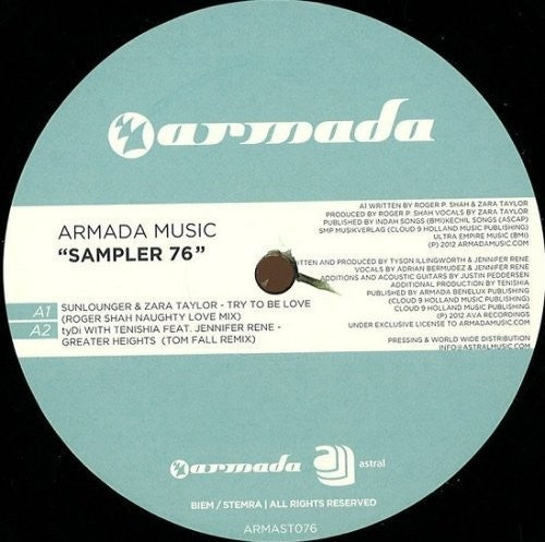 Armada Music Sampler 76: Armada Music Sampler 76 (12-Inch Single)