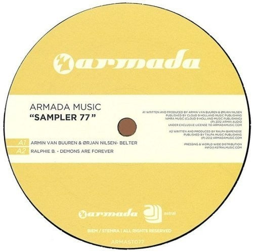 Armada Music Sampler 77: Armada Music Sampler 77 (12-Inch Single)