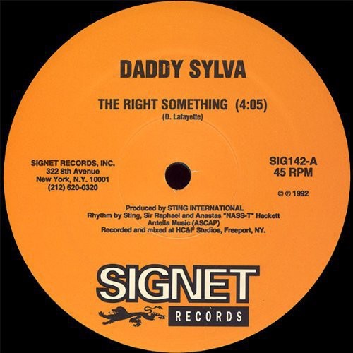 Daddy Sylva Terror Fabulous: Right Something / Wedding Ring (12-Inch Single)