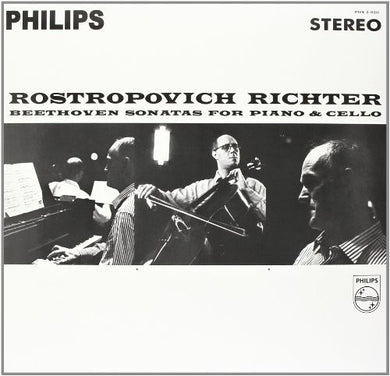 Beethoven / Rostropovich / Richter: Sonatas for Piano & Cello (Vinyl LP)