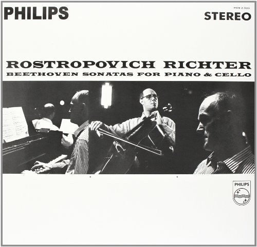 Beethoven / Rostropovich / Richter: Sonatas for Piano & Cello (Vinyl LP)