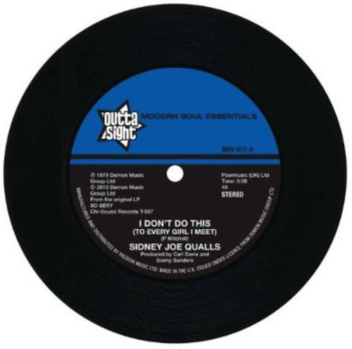 Qualls, Sidney Joe: I Don't Do This/Run to Me (7-Inch Single)