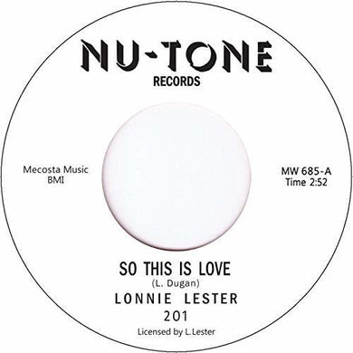 Lonnie Lester: So This Is Love (7-Inch Single)