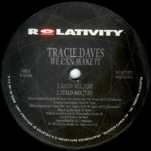 Tracie Daves: We Can Make It (12-Inch Single)