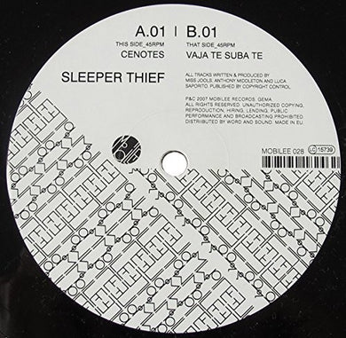 Sleeper Thief: Cenotes (12-Inch Single)