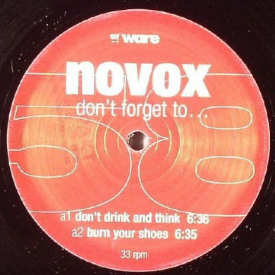 Novox: Don't Forget To (12-Inch Single)