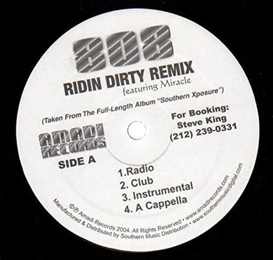 808 Featuring Miracle: Ridin Dirty Remix (12-Inch Single)