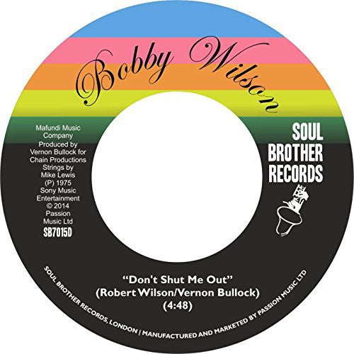 Wilson, Bobby: Don't Shut Me Out / Deeper & Deeper (7-Inch Single)