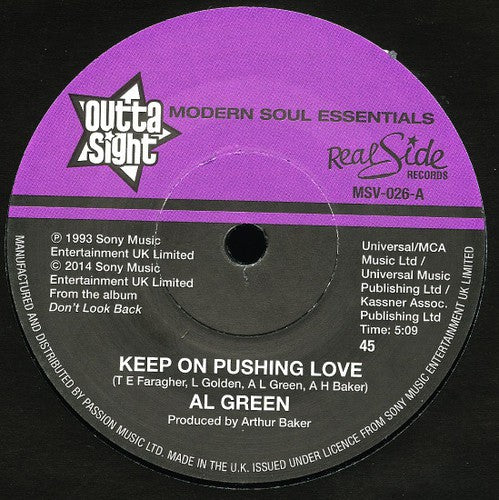 Green, Al: Keep on Pushing Love / Your Heart's in Good Hands (7-Inch Single)