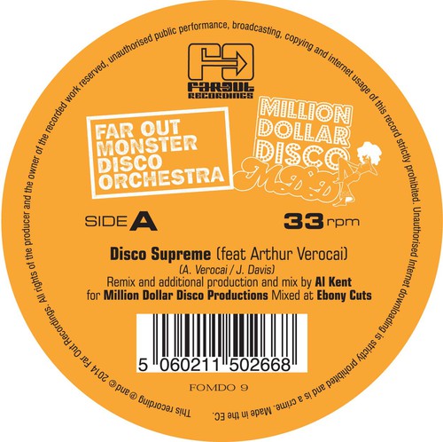 Far Out Monster Disco Orchestra: Disco Supreme (Al Kent Edit) (12-Inch Single)