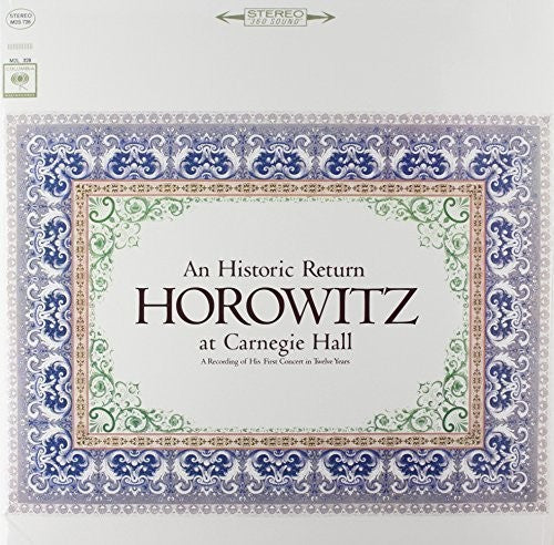 Vladimir Horowitz: Horowitz at Carnegie Hall (Vinyl LP)
