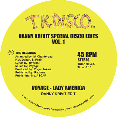 Voyage: Danny Krivit Special Disco Edits Vol. 1 (12-Inch Single)