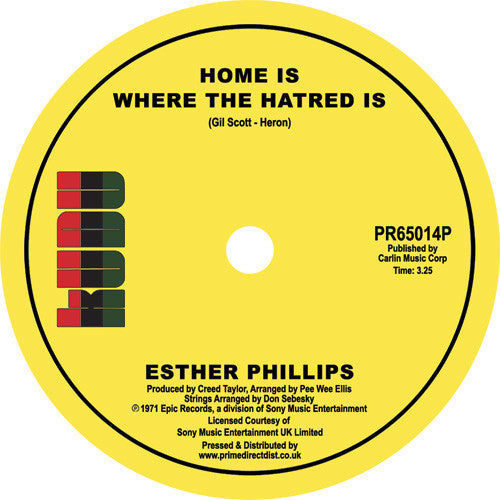 Phillips, Esther: Home Is Where the Hatred Is / I've Never Found a (7-Inch Single)