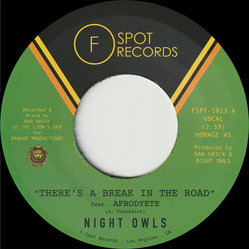 Night Owls: There's A Break in the Road b/w Inner City Blues (Make Me Wanna Holler (7-Inch Single)
