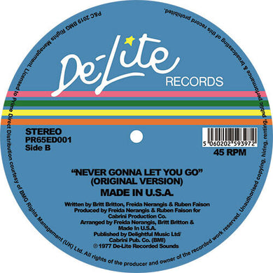 Made in U.S.a.: Never Gonna Let You Go (Theo Parrish Ugly Edit) (12-Inch Single)