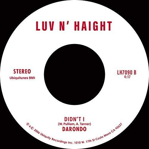 Darondo: Listen To My Song / Didn't I (7-Inch Single)