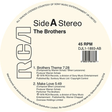 Brothers: Brothers Theme (12-Inch Single)