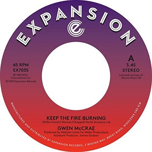 McCrae, Gwen: Keep The Fire Burning / Funky Sensation (7-Inch Single)
