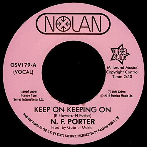 Porter, Nolan: Keep On Keeping On / If I Could Only Be Sure (7-Inch Single)