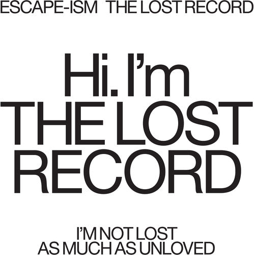 Escape-Ism: Lost Record (Vinyl LP)