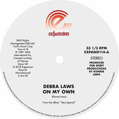 Laws, Debra: On My Own / Very Special (12-Inch Single)