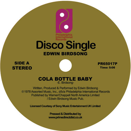 Birdsong, Edwin: Cola Bottle Baby / Freaky Deaky Sities (12-Inch Single)