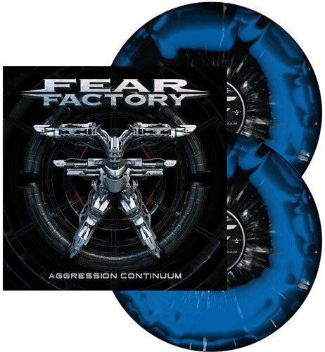 Fear Factory: Aggression Continuum (Black Blue w/ White Splatter) (Vinyl LP)