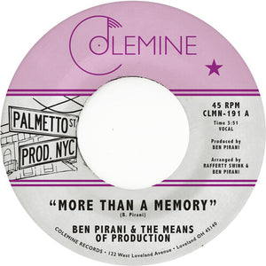 Pirani, Ben: More Than A Memory (7-Inch Single)