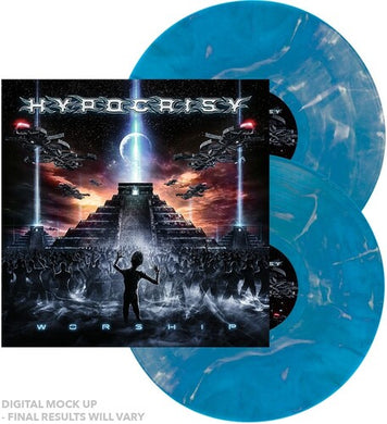 Hypocrisy: Worship (IEX) (Blue & White Marble) (Vinyl LP)
