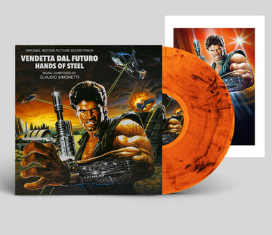 Simonetti, Claudio: Hands Of Steel (Vendetta Dal Futuro) (Original Soundtrack) [Limited Clear Smoke Orange Colored Vinyl With Poster] (Vinyl LP)
