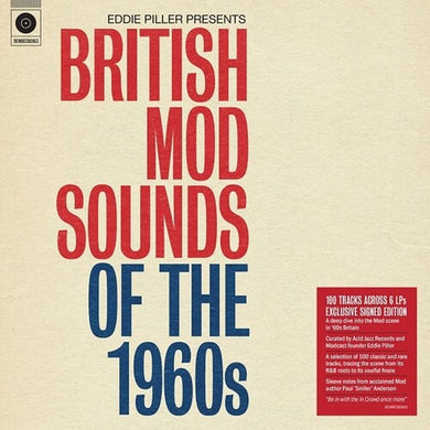 Various Artists: Eddie Piller Presents British Mod Sounds Of The 1960S / Various [Limited Signed, 140-Gram Black Vinyl Boxset] (Vinyl LP)
