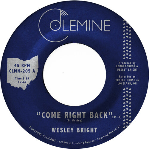 Come Right Back (Opaque Red)by Wesley Bright (Vinyl Record)