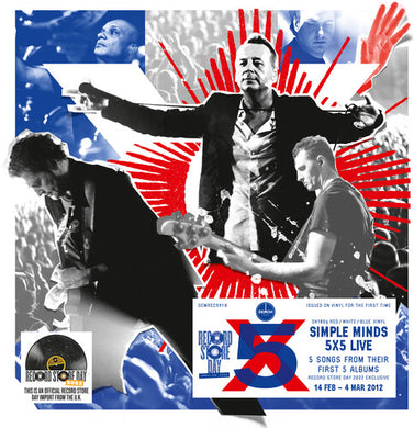 Simple Minds: 5 X 5 Live [180-Gram Red, White & Blue Colored Vinyl] (Vinyl LP)