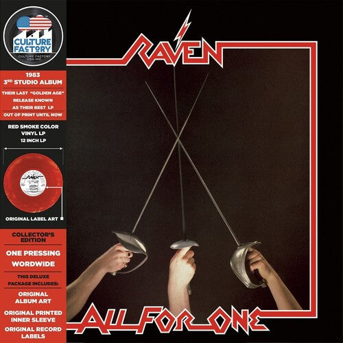Raven: All For One - Red & Black Smoke (Vinyl LP)