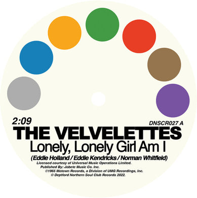 Velvettes / Gladys Knight & the Pips: Lonely Lonely Girl Am I / No One Could Love You More (7-Inch Single)