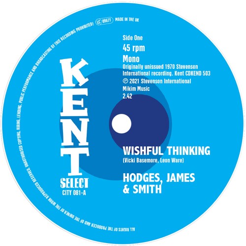 Hodges James & Smith / Weston, Kim: Wishful Thinking / It Takes A Lotta Teardrops (7-Inch Single)