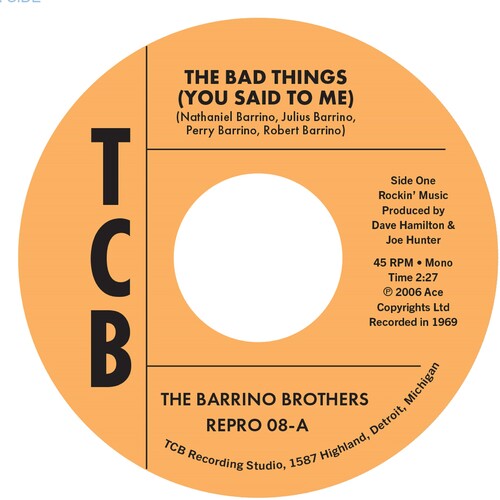 Barrino Brothers: Bad Things (You Said To Me)/Just A Mistake (7-Inch Single)