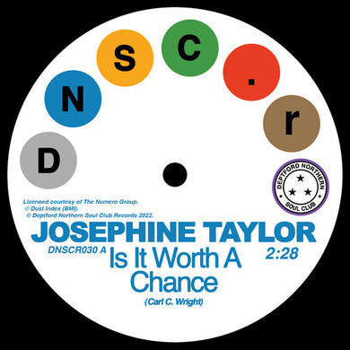Taylor, Josephine: Is It Worth A Chance/Satisfied (7-Inch Single)