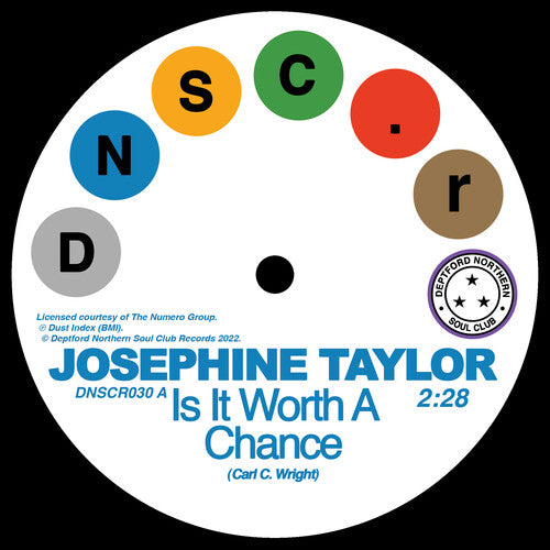 Taylor, Josephine: Is It Worth A Chance/Satisfied (7-Inch Single)