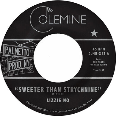 Lizzie No & Ben Pirani: Sweeter Than Strychnine / Stop Bothering Me - Opaque Red (7-Inch Single)