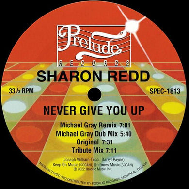 Sharon Redd: Never Give You Up - Michael Gray Remixes (12-Inch Single)