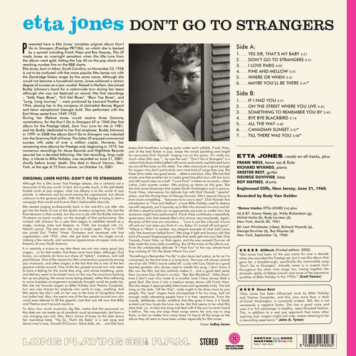 Jones, Etta: Don't Go To Strangers - 180-Gram Pink Colored Vinyl (Vinyl LP)