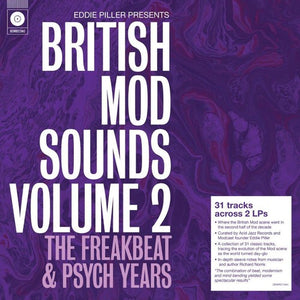 Eddie Piller British Mod Sounds 60s V2 / Various: Eddie Piller Presents British Mod Sounds Of The 1960s Volume 2: The Freakbeat & Psych Years / Various - 140-Gram Black Vinyl (Vinyl LP)
